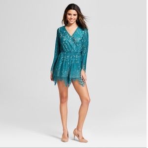 Green Lacey Romper